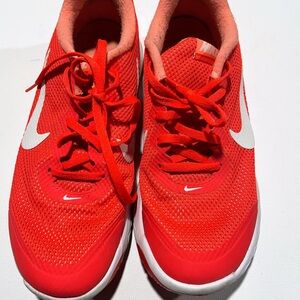 Nike Bright Red Sneakers with White Swoosh